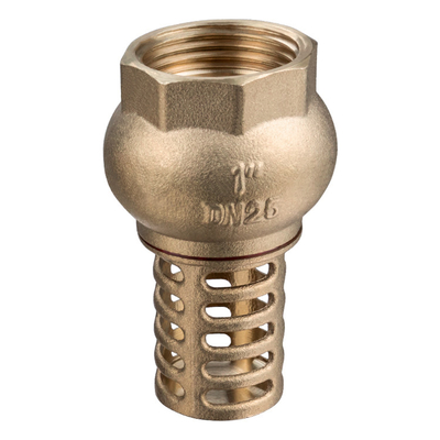 TMOK 1/2 Inch Forged Brass Body Brass Filter Foot Valve Untuk Pompa Air