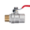 DN15 MXF Thread Connected Brass Ball Valve Water Tap Nikel Plating